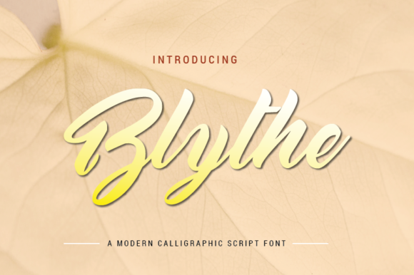 Discover Blythe: A Handwritten Font for Elegant Branding