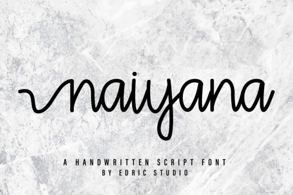 Discovering Naiyana: A Handwritten Font for Elegant Publishing