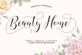 Enhance Your Brand with Beauty Home: A Charming Hand-Lettered Font