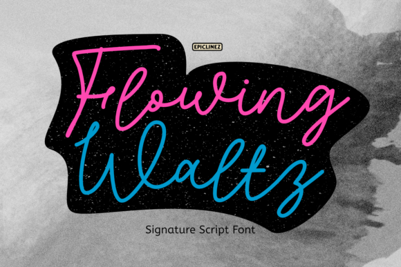 Flowing Waltz: A Signature Font for Sophisticated Web Design