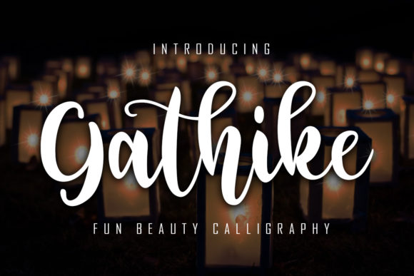 Gathike: A Bold Handwritten Font for Editorial Design