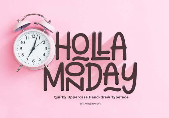 Holla Monday: A Quirky Handwritten Font for Creative Projects