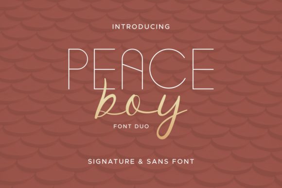 Peace Boy: A Versatile Duo Font for Editorial Elegance