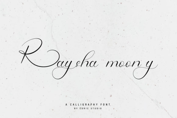 Raysha Moonly: The Premium Script Font for Modern Marketers