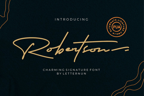 Robertson: A Charming Script Font for Elegant Editorial Design