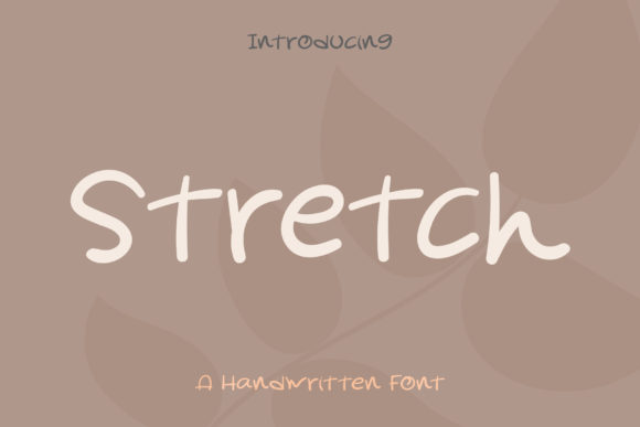Stretch: A Handwritten Font for Authentic Web Design