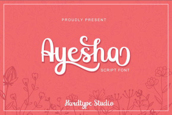 Transform Your Brand with Ayesha: The Elegant Script Font